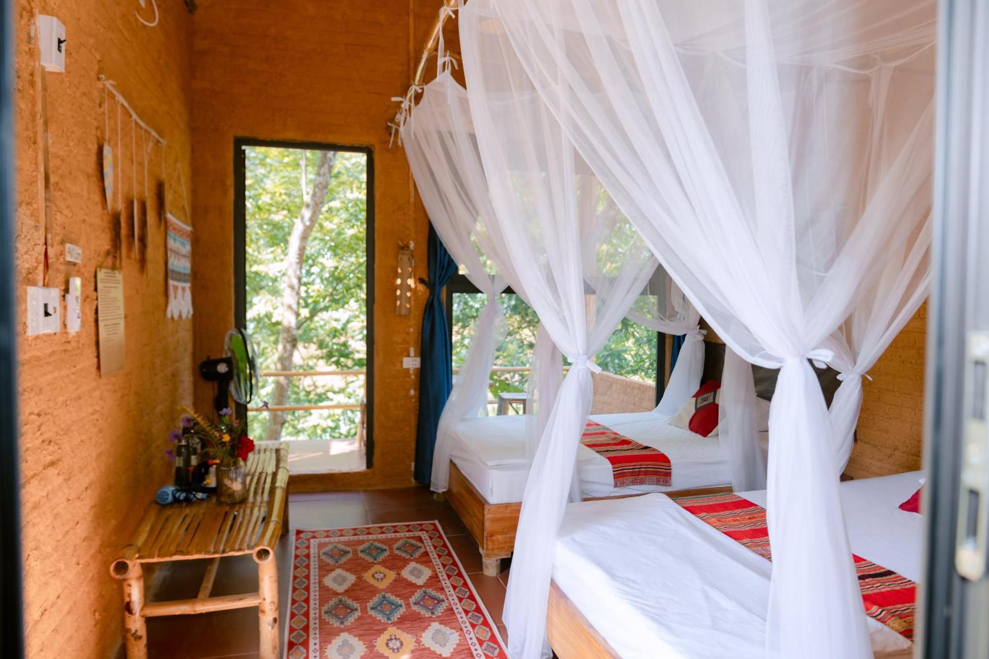Pu Luong Homestay & Tours Huong Ba Thuoc Exterior photo